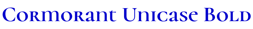 Cormorant Unicase Bold フォント